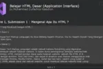 Belajar HTML Dasar (Application Interface) 32-bit