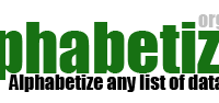 List Alphabetizer