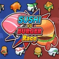 SUSHI vs BURGER Race