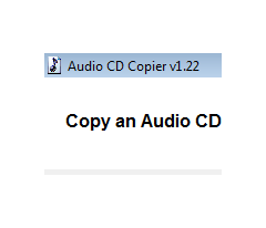 Audio CD Copier