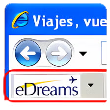 eDreams Buscador de vuelos Toolbar