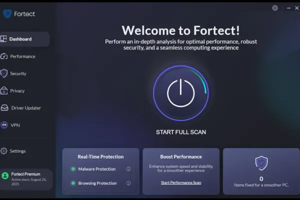 Fortect предлагает антивирус и оптимизацию ПК
