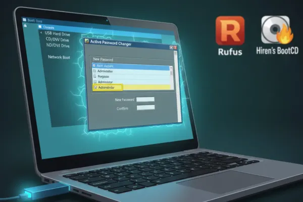 Как пользоваться Active Password Changer