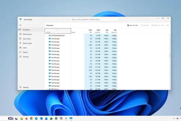 В Windows 11 обнаружена ошибка дублирования Диспетчера задач