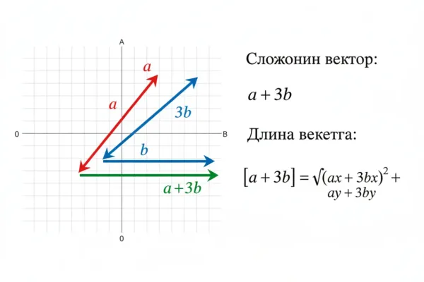 Как найти длину вектора 3B