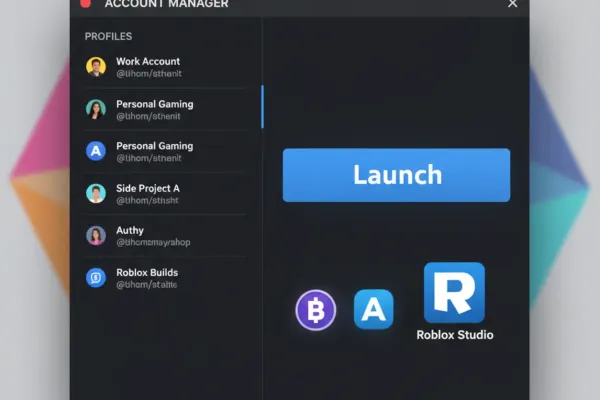 Roblox Account Manager: как пользоваться и не потерять доступ