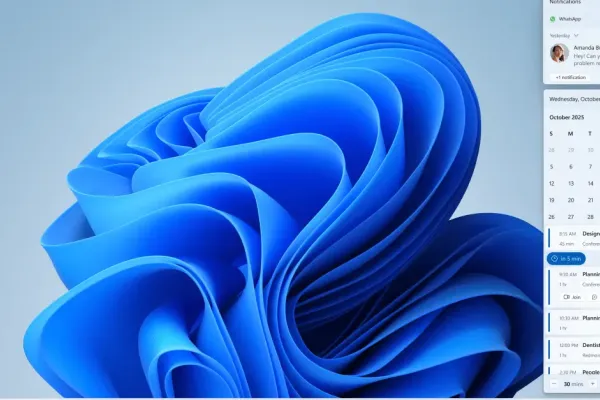 Windows 11 возвращает просмотр повестки дня в Центр уведомлений