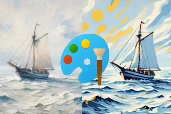 MS Paint теперь с функцией ИИ-стилей в Windows 11