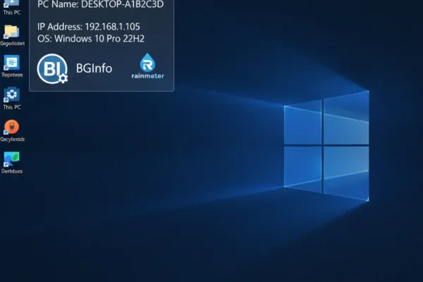 Как пользоваться BGInfo — быстро настроить информацию