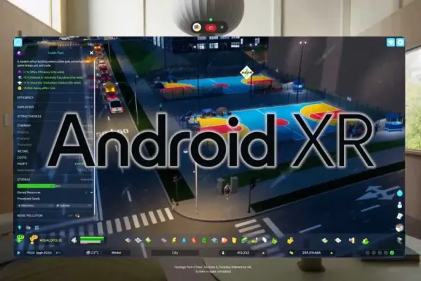 Обновление Android XR: поток приложений на гарнитуры