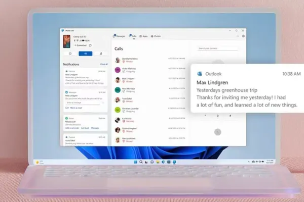 Phone Link улучшает работу Android-приложений на Windows 11