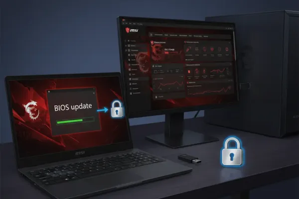 Как безопасно обновить BIOS через MSI Dragon Center