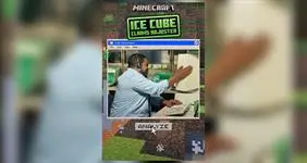 Новая рекламная кампания Minecraft с участием Ice Cube
