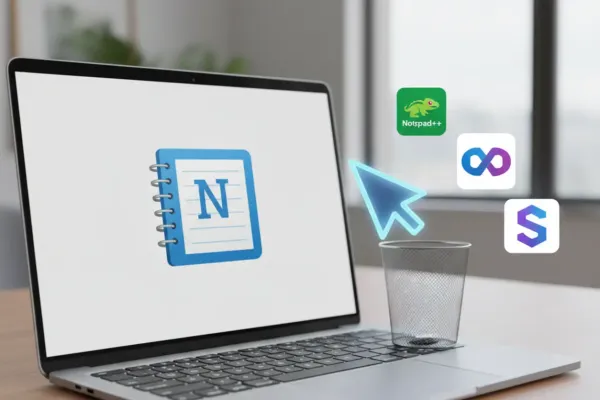 Как удалить Notepad и заменить его Notepad++