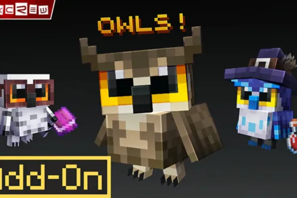Mojang представляет бесплатное дополнение 'Owls' для Minecraft Mojang представляет бесплатное дополнение 'Owls' для Minecraft
