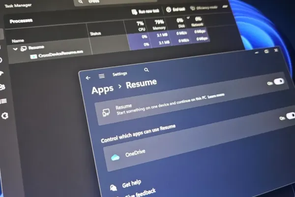 Windows 11 увеличивает поддержку функции Resume для Android