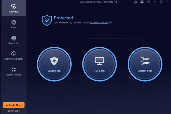 Advanced SystemCare повышает защиту и производительность