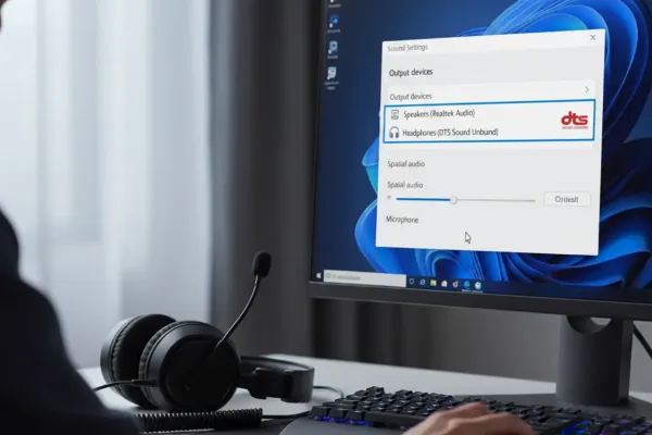 Как включить DTS Sound Unbound в Windows 10