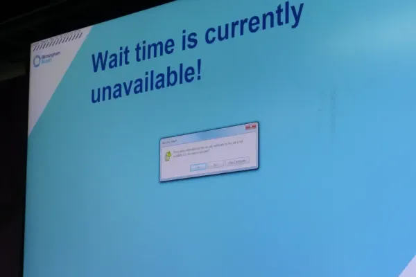 Birmingham Airport: Ошибка на экране с Windows 7