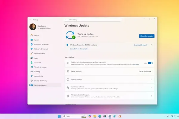 Windows 11: Обновление 2025 в рамках инсайдерской программы