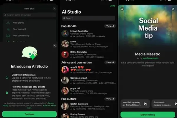 Meta интегрирует ИИ-ботов в платформы для вовлеченности