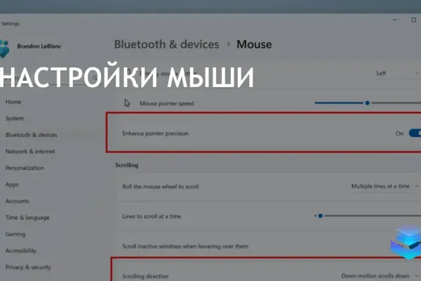 Microsoft вернула опции настройки мыши в Windows 11