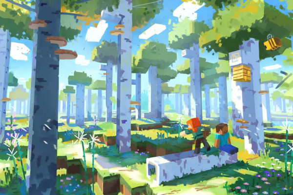 Fallen Trees добавлены в Minecraft Java от Mojang Studios