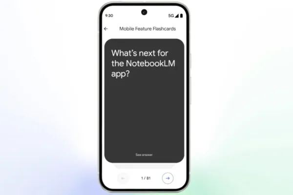 NotebookLM получает обновление с флэшкартами для iOS и Android