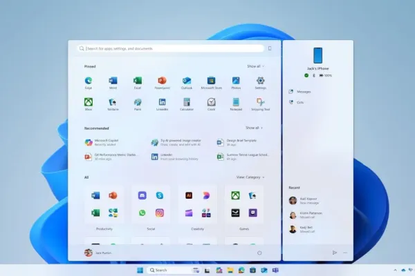 Microsoft обновляет меню «Пуск» в Windows 11