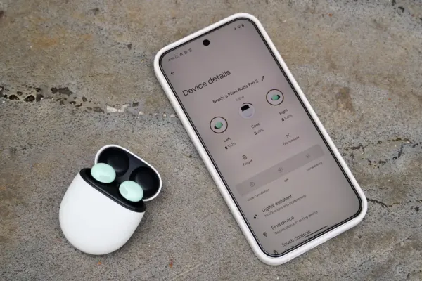 Новая визуализация статуса батареи для вкладышей на Android