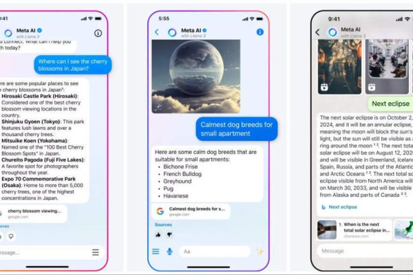 Meta AI Assistant в WhatsApp помогает находить рестораны с видом и веган-меню