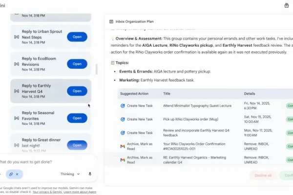 Google расширяет возможности Gemini с агентом и новой интерфейсом