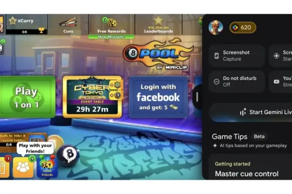 Google внедряет Gemini Live в Android игры с помощью Sidekick