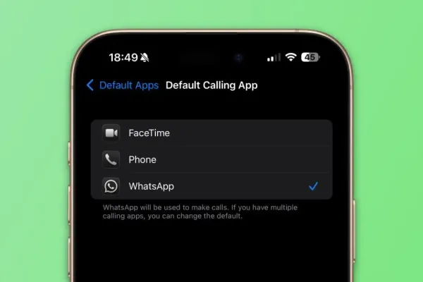 WhatsApp теперь можно использовать как приложение по умолчанию