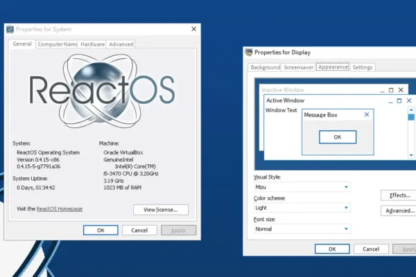 ReactOS внедряет поддержку WDDM для совместимости с GPU