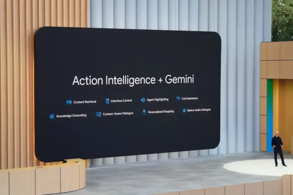 Обновление интерфейса Gemini с темной темой и папкой «Мои материалы»