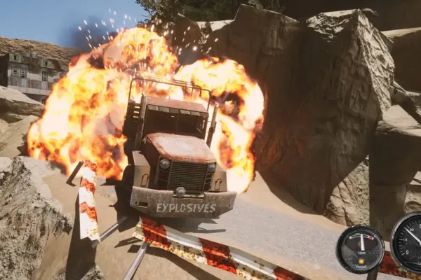 Игроки управляют грузовиком с нитроглицерином в новой игре