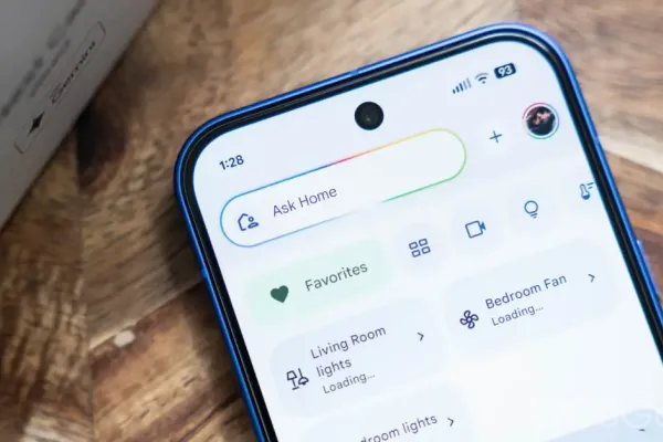 Google Home на Android получает новую панель Material 3 Expressive