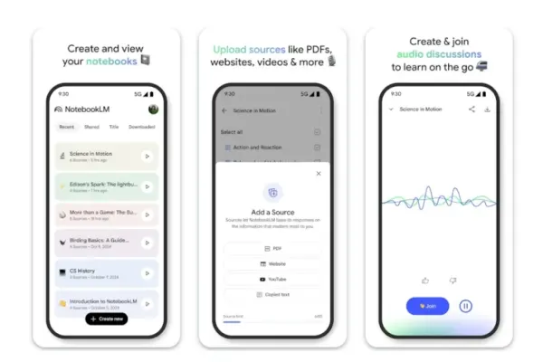 NotebookLM запускает приложение для Android и iPhone