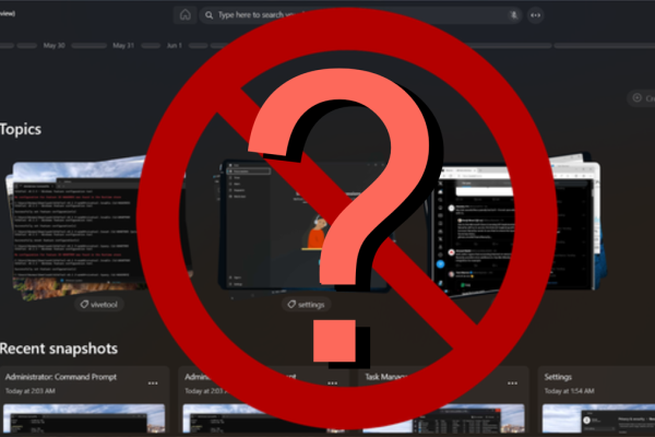Windows запускает рекламную кампанию для отмененной функции Recall