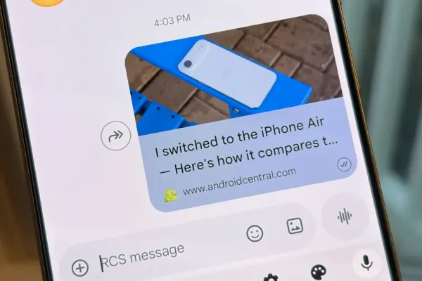 Google Messages обновляет предварительный просмотр ссылок