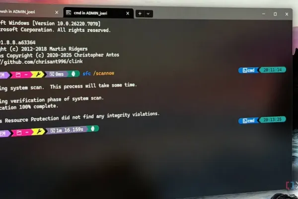 Обновление OhMyPosh: стилизация окна терминала Windows