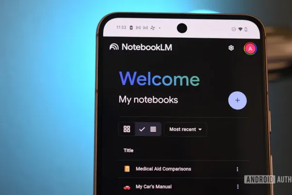 Google разрабатывает мобильное приложение NotebookLM