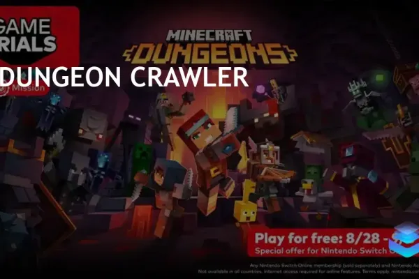 Minecraft Dungeons доступен для подписчиков Nintendo Switch Online в США