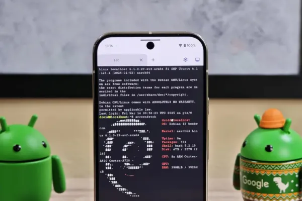 Google обновляет Linux Terminal с вкладками на Android