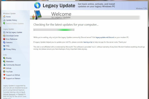 Обновления и безопасность для пользователей Windows 7