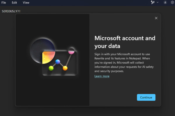 Microsoft интегрирует ИИ в блокнот Windows 11