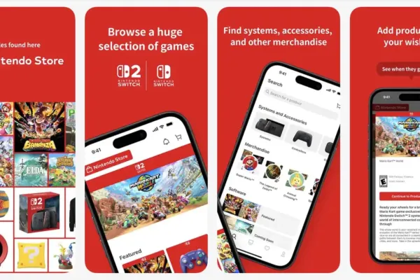 Новая бесплатная приложение Nintendo Store для iOS и Android