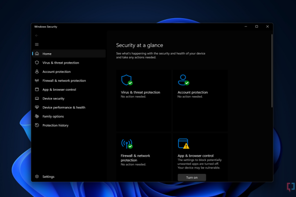 Неизвестная ошибка нарушила работу Windows Security в Windows 11